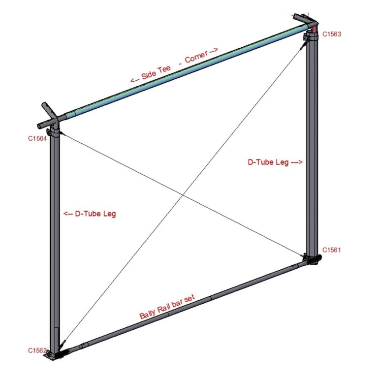 X Brace D-Tube -A