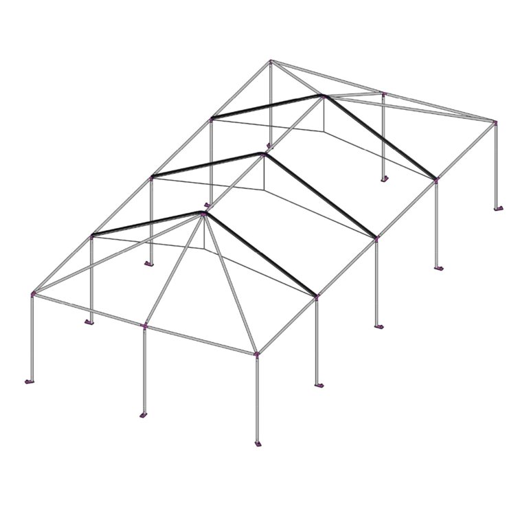 20x40 Quick Track Keder Frame Tent Standard 2 in