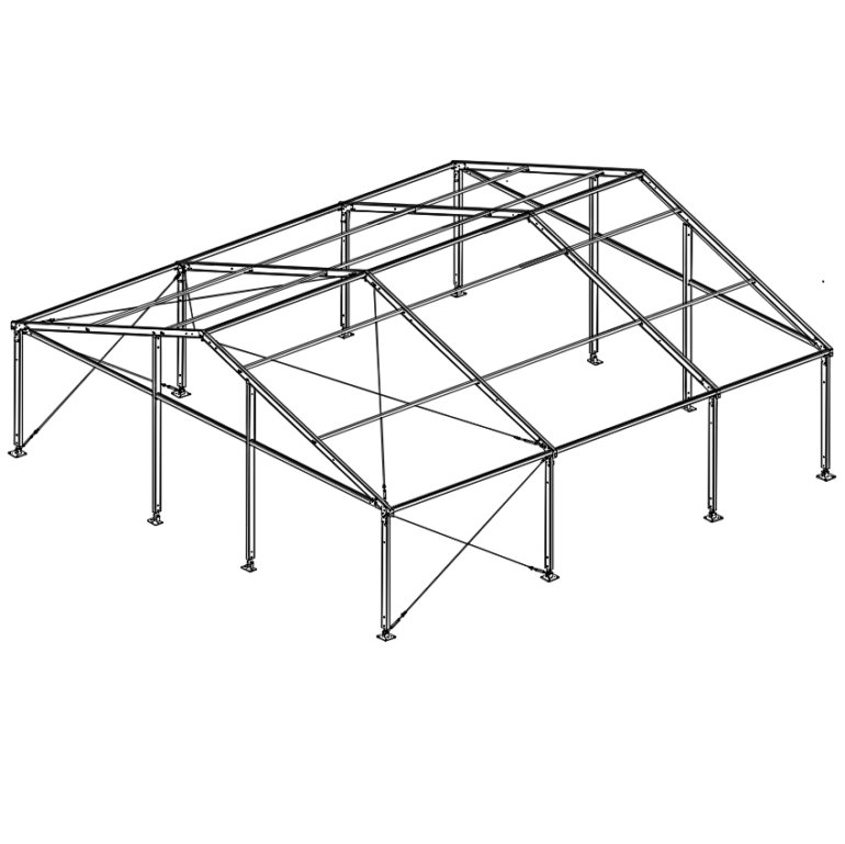 Imperial 40x40 Engineered Structure Series 15 and 10 feet span