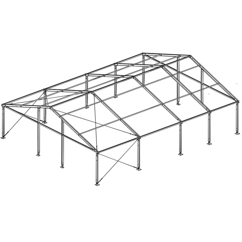 Imperial 40x50 Engineered Structure Series 15 and 10 feet span