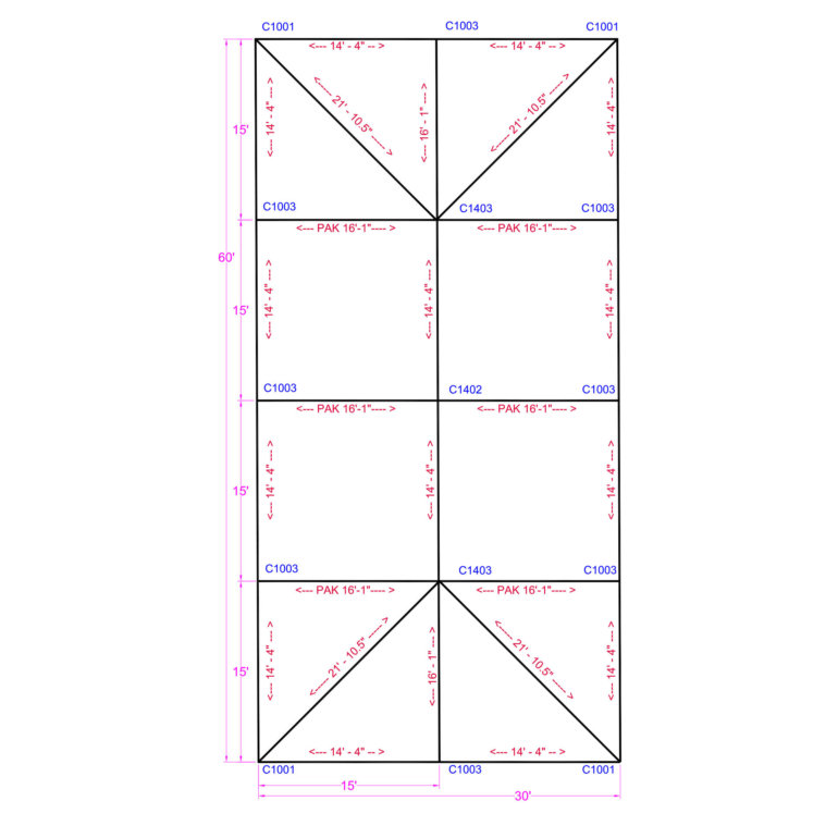 30x60 Quick Track Slide Keder Tent Series