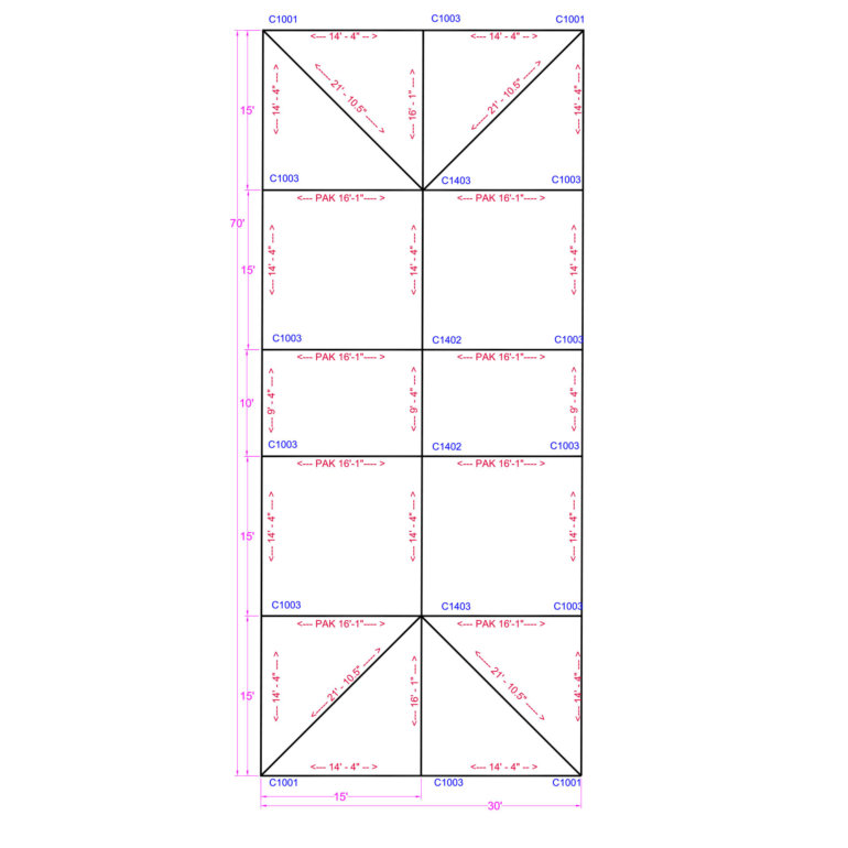 30x70 Quick Track Keder tent series