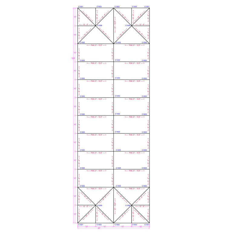 40x120 Quick Track Keder Frame Tent