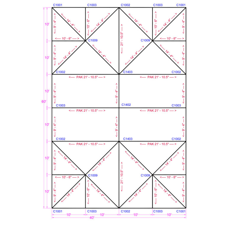 40x60 Quick Track Keder Frame Tent