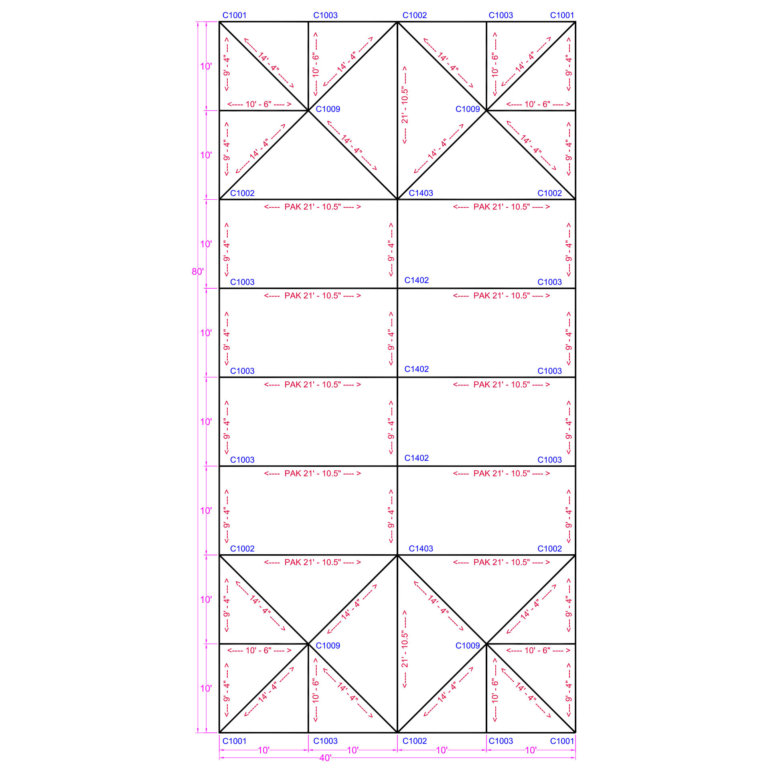 40x80 Quick Track Keder Frame Tent